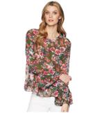 Kut From The Kloth - Trixy Scoop Neck Ruffle Sleeve Top