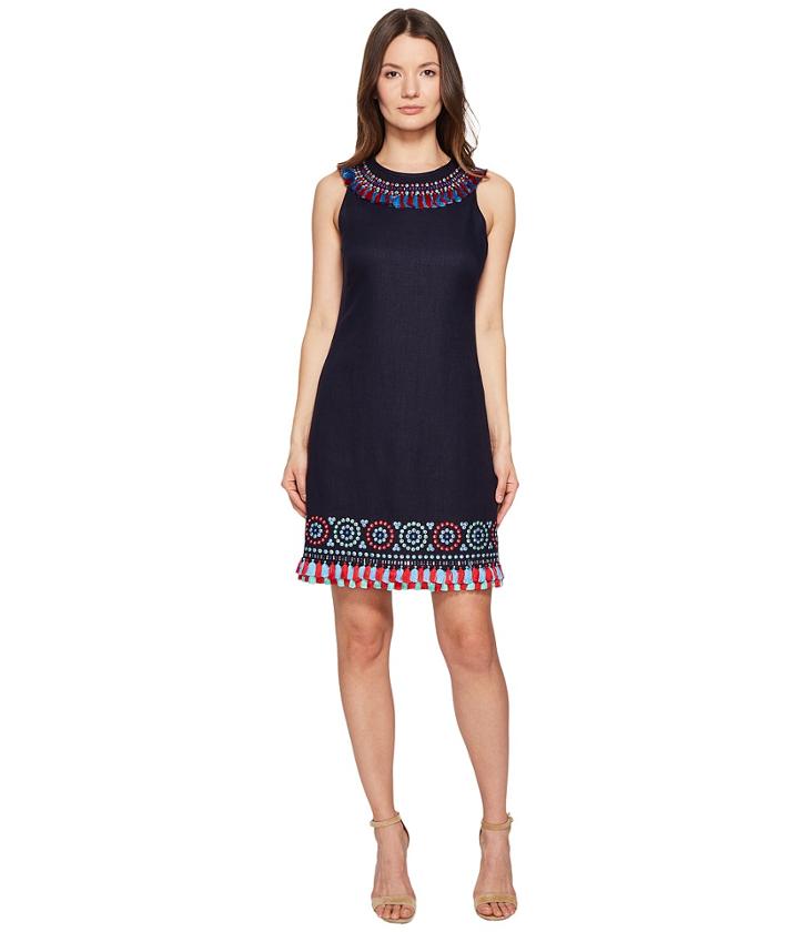 Kate Spade New York - Full Plume Embroidered Tassel Dress