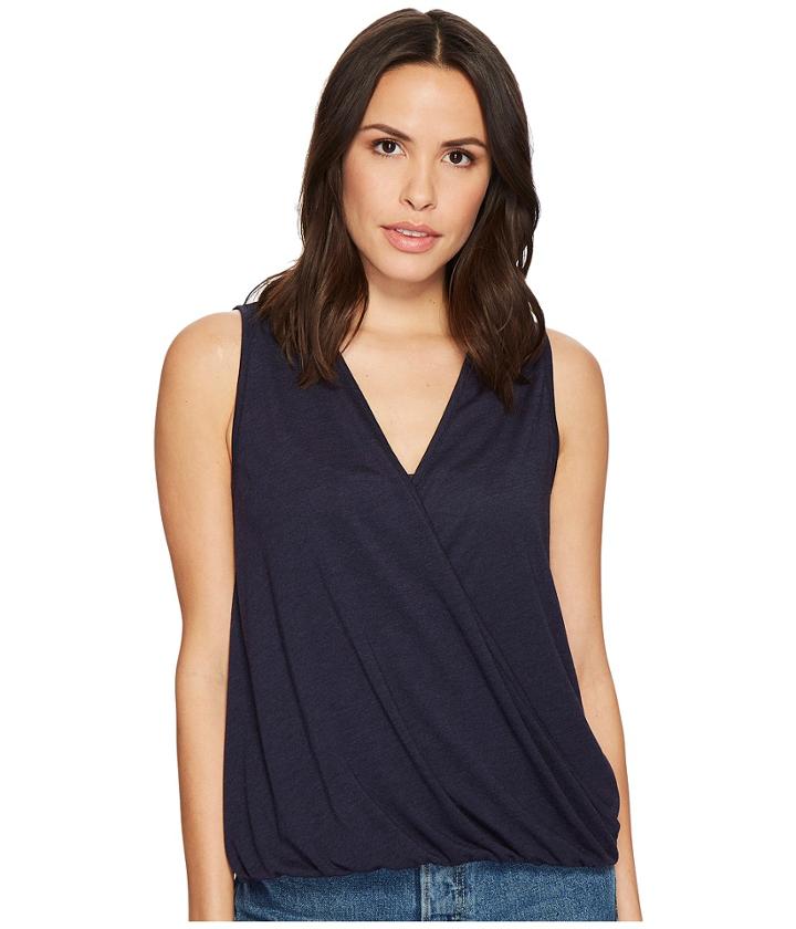 Three Dots - Sleeveless Wrap Top