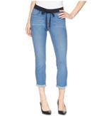 Hue - Sweatshirt Denim Cuffed Capris