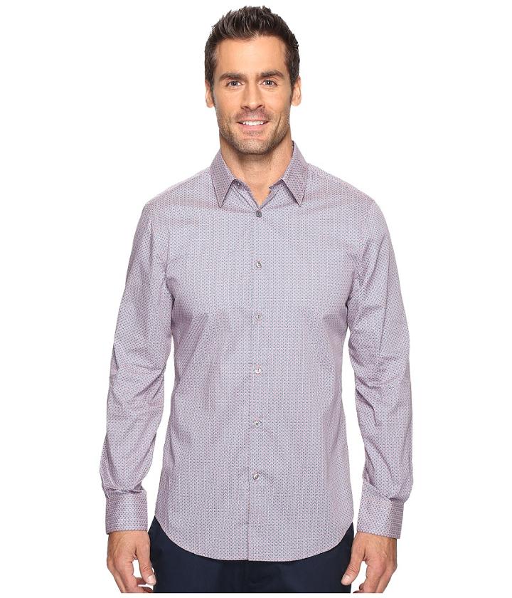 Perry Ellis - Regulat Fit Stretch Mini Paisley Shirt