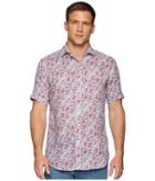 Bugatchi - Short Sleeve One-piece Spread Collar Woven Shaped