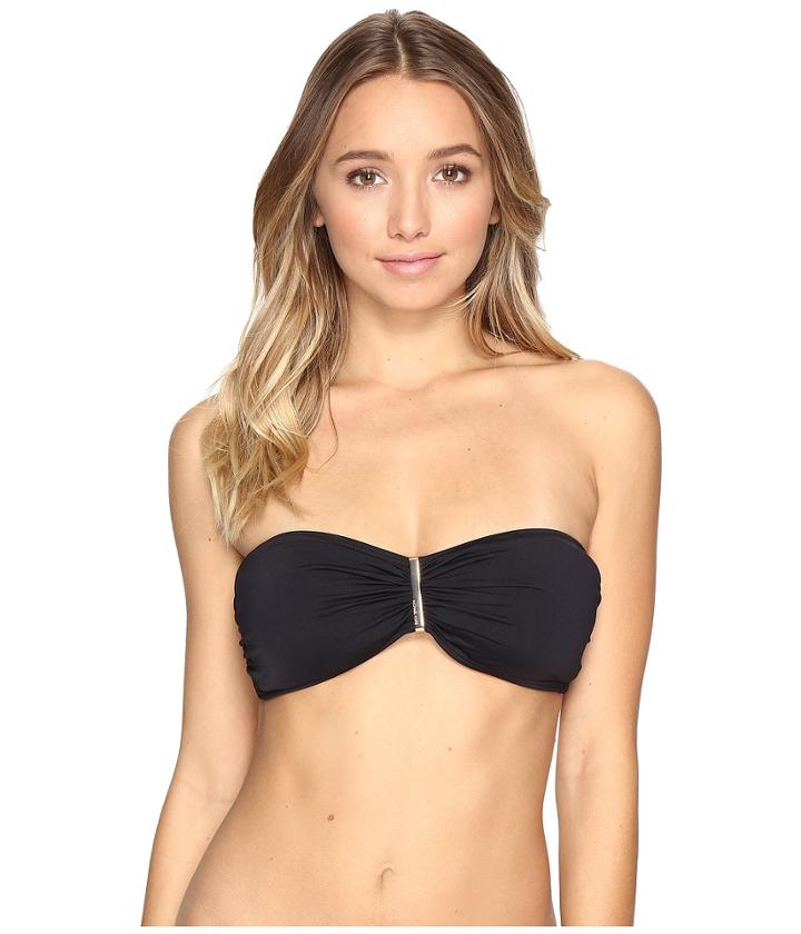 Michael Michael Kors - Villa Del Mar Logo Bar Bandeau Bikini Top
