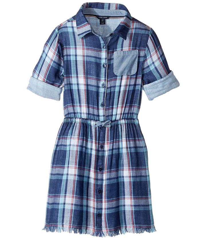 Tommy Hilfiger Kids - Yarn-dye Plaid Shirtdress