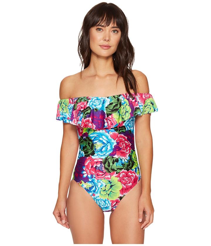 La Blanca - Flora Garden Off The Shoulder One-piece