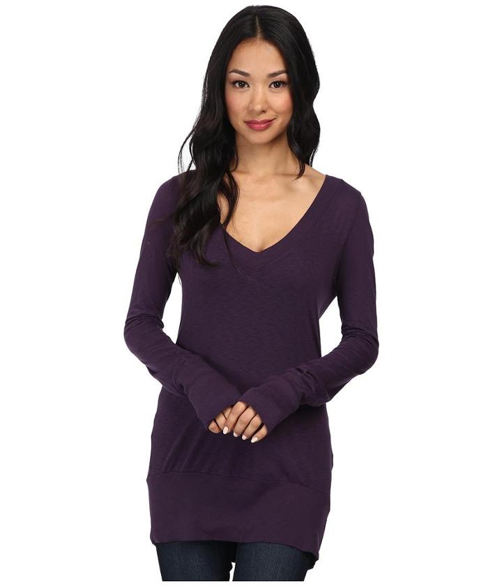 Lamade Long-sleeve Wide V-neck Top