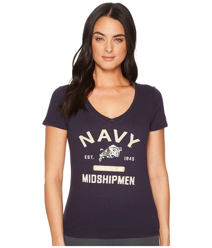 Champion College - Navy Midshipmen University V-neck Tee