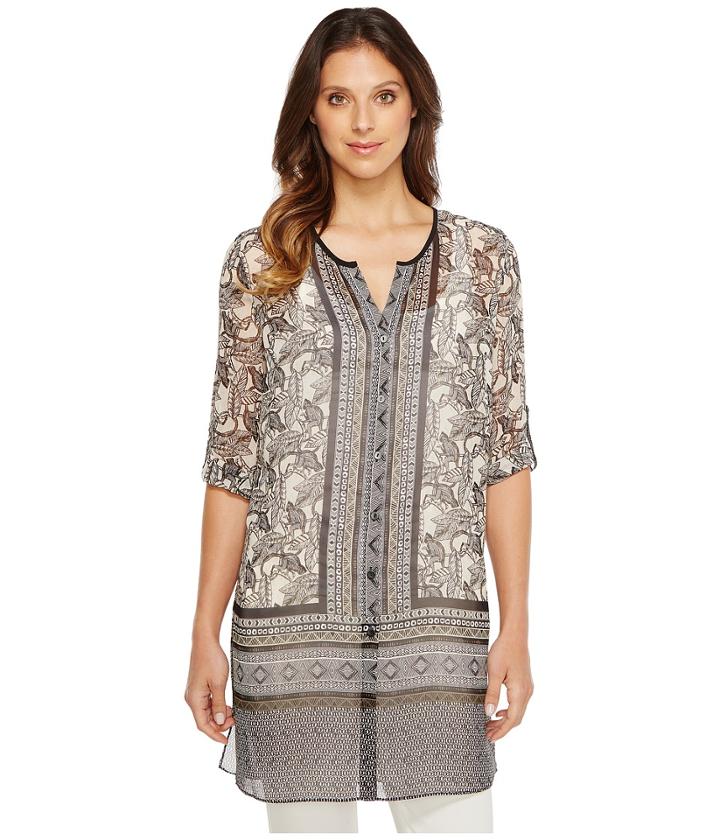 Nic+zoe - Mirrored Monkeys Tunic Top