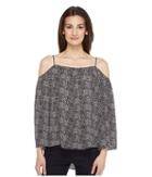 Vince Camuto - Long Sleeve Delicate Pebbles Cold-shoulder Blouse