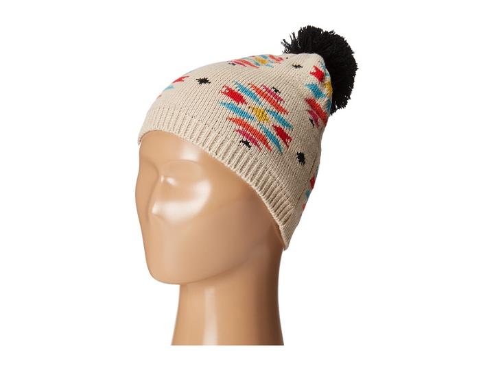 San Diego Hat Company Kids - Pattern Beanie With Pom And Ribbed Opening