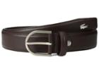 Lacoste Premium Leather Metal Croc Belt