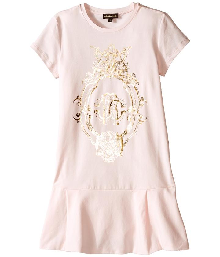 Roberto Cavalli Kids - Short Sleeve Drop Skirt T-shirt Dress