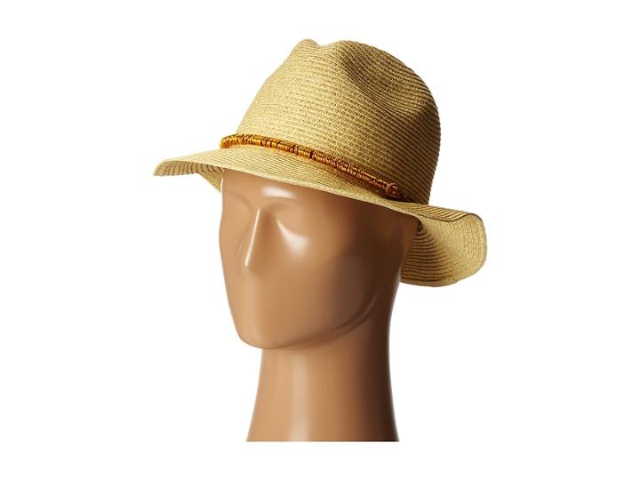San Diego Hat Company Ubf1010 Panama Fedora W/ Gold Chain Band