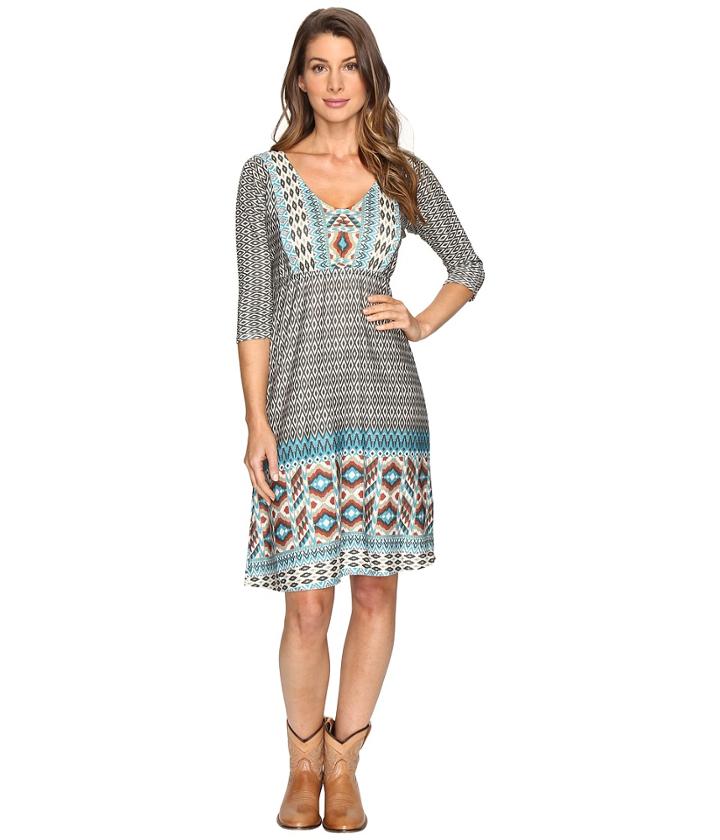 Roper - 0515 Aztec Border Print Dress