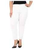 Nydj Plus Size - Plus Size Amira Fitted Ankle In Optic White