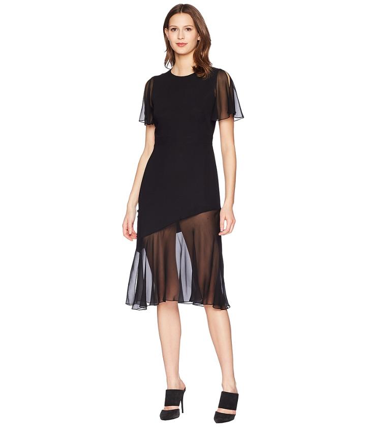 Prabal Gurung - Sild Cady Victoria Flutter Sleeve Dress