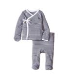 Ralph Lauren Baby - Yarn-dyed Stripe Kimono Two-piece Pants Set