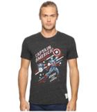 The Original Retro Brand - Short Sleeve Tri-blend Captain America Tee