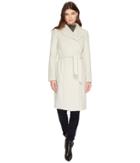 Cole Haan - Belted Asymmetrical Coat W/ Shawl Collar