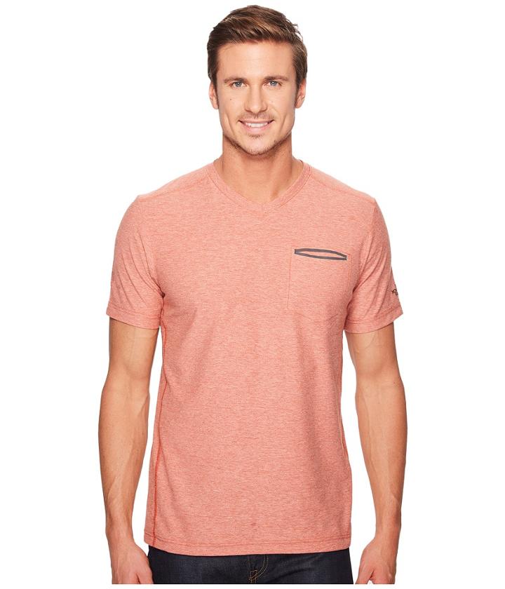 The North Face - Short Sleeve Flashdry Heather V-neck