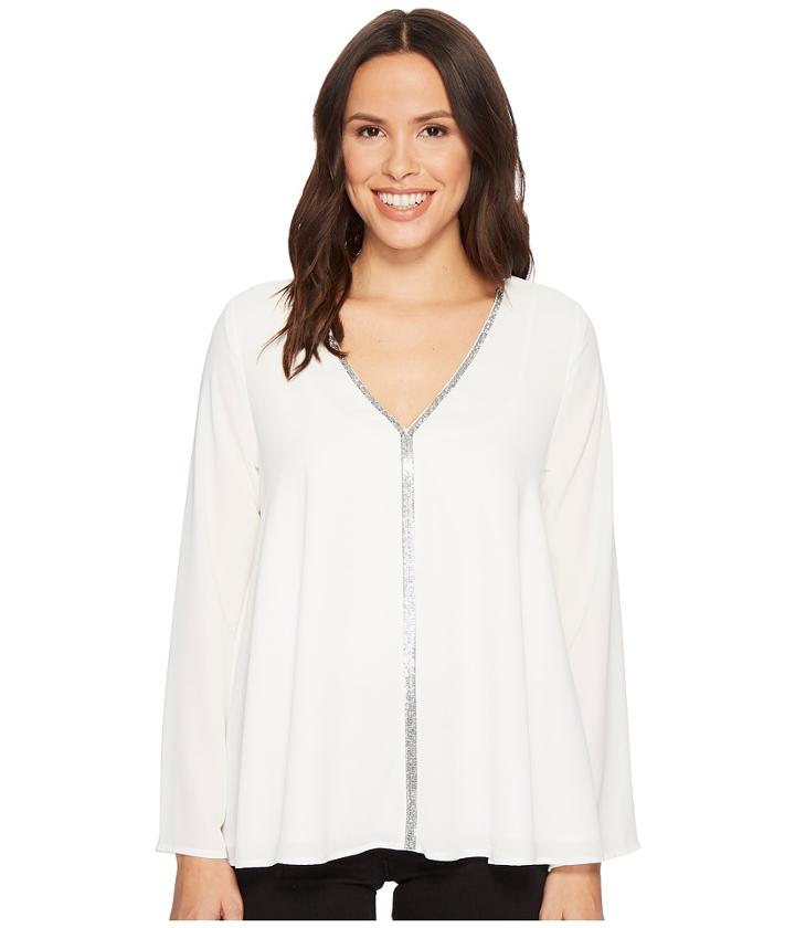 Karen Kane - Sparkle Flare Sleeve Top