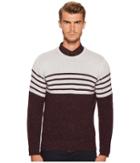 Eleventy - Stripe Donegal Cashmere Crew Neck