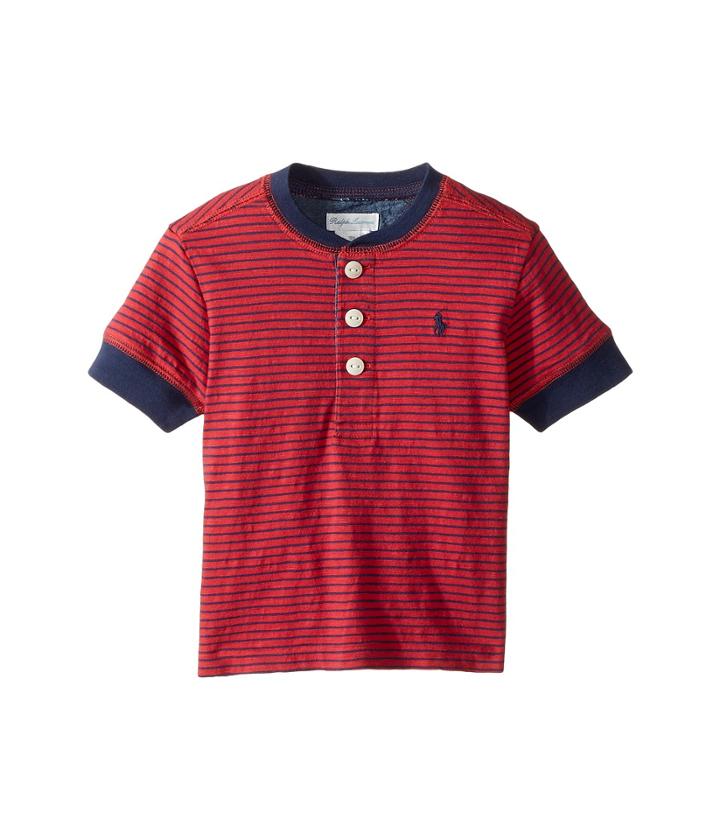 Ralph Lauren Baby - Yarn-dyed Slub Jersey Short Sleeve Henley Top