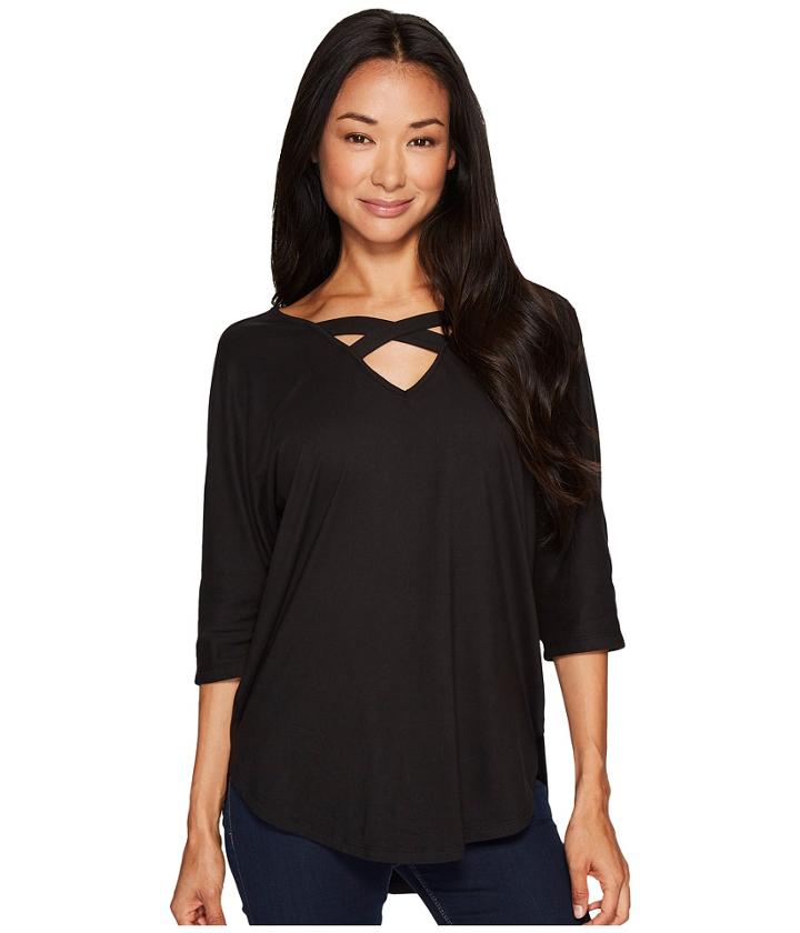 B Collection By Bobeau - Crisscross Dolman T-shirt
