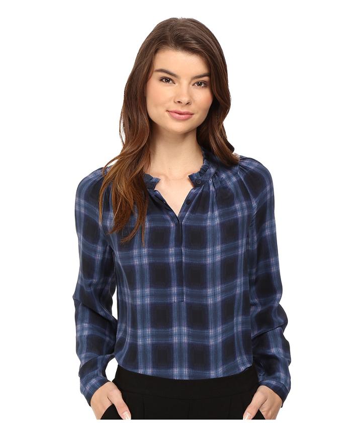 Rebecca Taylor - Plaid Print Top