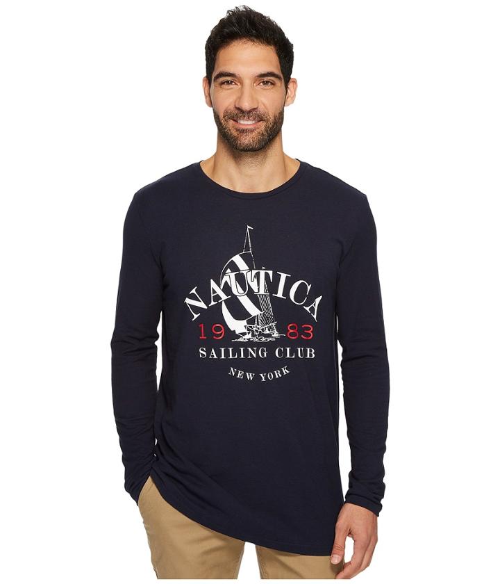 Nautica - Long Sleeve Sailing Club Tee