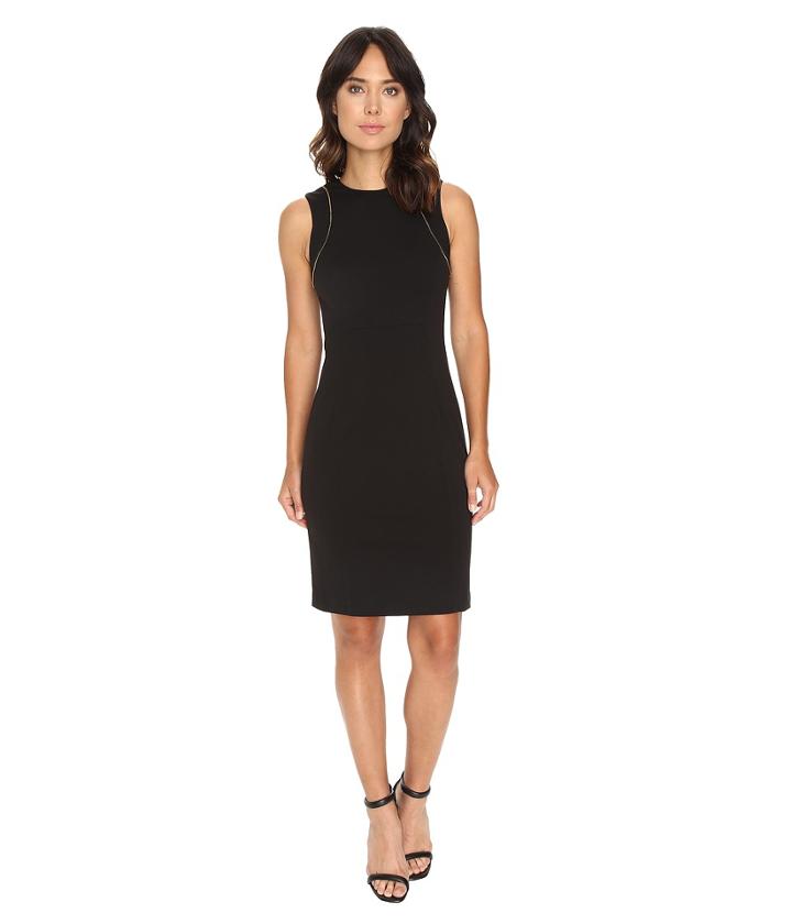 Calvin Klein - Sheath Dress W/ Zip At Shoulder