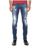 Dsquared2 - Planked Patch Destroyed Slim Jeans