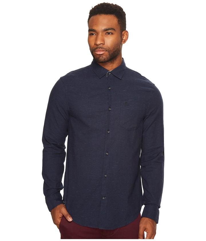 Original Penguin - Long Sleeve Nep Brush Cotton