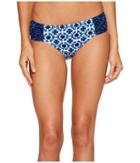 Tommy Bahama - Shibori Splash High-waist Side-shirred Bikini Bottom