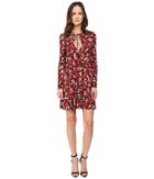 Just Cavalli - Pin Up Printed Long Sleeve Runway Dress