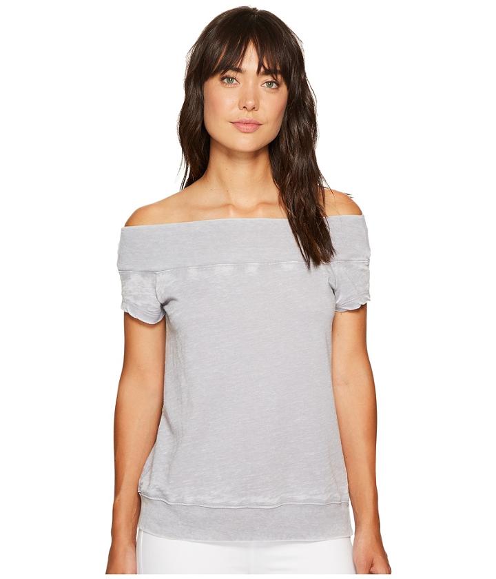Allen Allen - Short Sleeve Off The Shoulder Crew