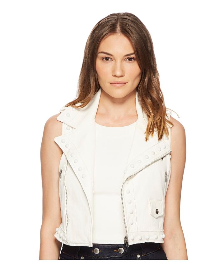 Red Valentino - Leather Vest With Boules