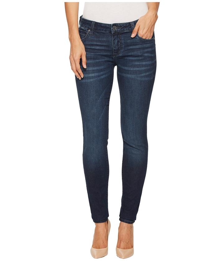 Kut From The Kloth - Mia Toothpick Skinny In Hale W/ Dark Stone Base Wash
