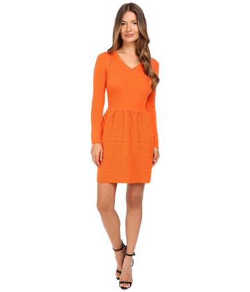 Boutique Moschino - Long Sleeve Ribbed Dress