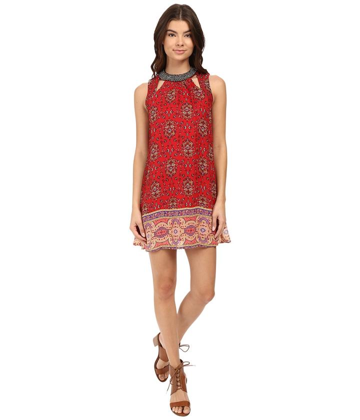 Brigitte Bailey - Diya Sleeveless Dress With Neckine Beading