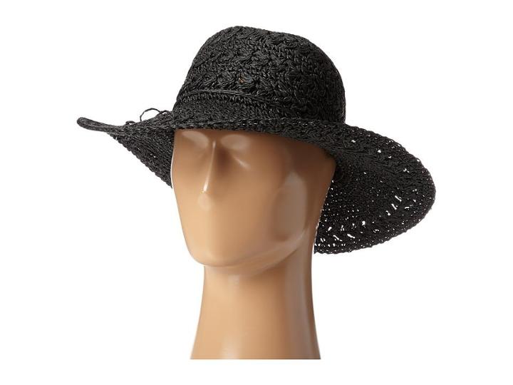 Scala Big Brim Crocheted Toyo Hat