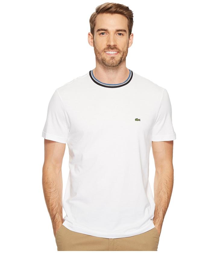 Lacoste - Short Sleeve Semi Fancy Jersey Tee - Regular Fit