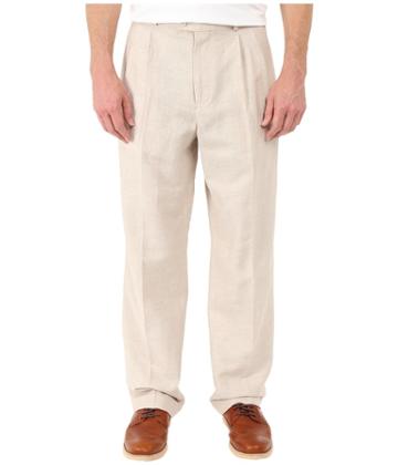 Perry Ellis Portfolio - Classic Fit Double Pleat Linen Portfolio Pant