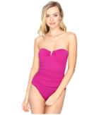 Tommy Bahama - Pearl V-front Bandeau One-piece Swimsuit