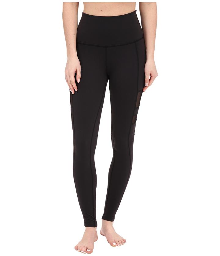 Beyond Yoga - High Waist Stripe Mesh Long Leggings