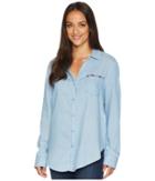 Nydj - Classic Tencel Shirt W/ Embroidery