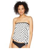 Athena - Riviera Dot Cold Shoulder Blouson Top