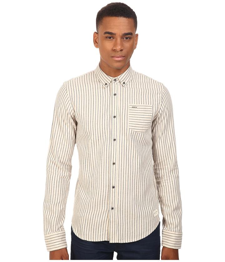 Scotch &amp; Soda - Button Down Shirt In Brushed Cotton Quality