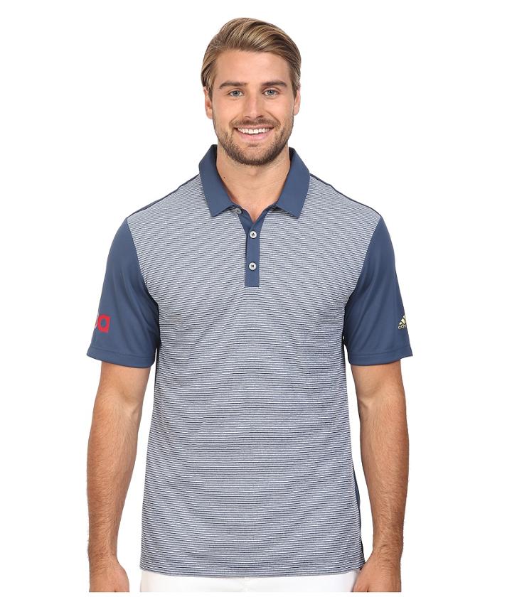 Adidas Golf - Climachill Usa Heather Stripe Polo