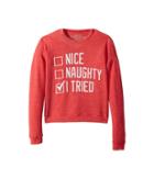 The Original Retro Brand Kids - Nice Naughty I Tried Hacci Pullover